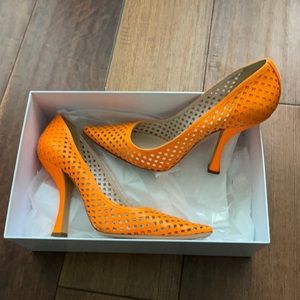 Casadei sz 10 it 40,5 orange, leather
